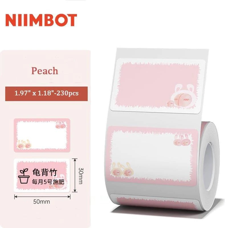 NIIMBOT White Thermal Label Stickers Waterproof Roll for B21 B1 B3S Printer