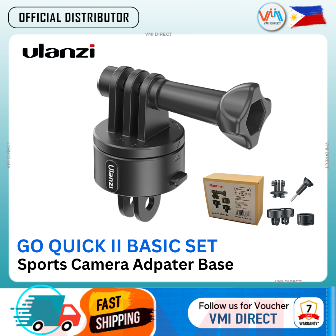 Ulanzi Go Quick II Magnetic Adapter Mount Kit Quick Release Buckle Mount Adapter with Locking Pins for Go Quick II Tripod and Monopod Combo Switch Adapter Base Mount for GoPro Hero 11/10/9/8/7/6/5 Accessories Magnetic Suction Quick Connect - VMI Direct