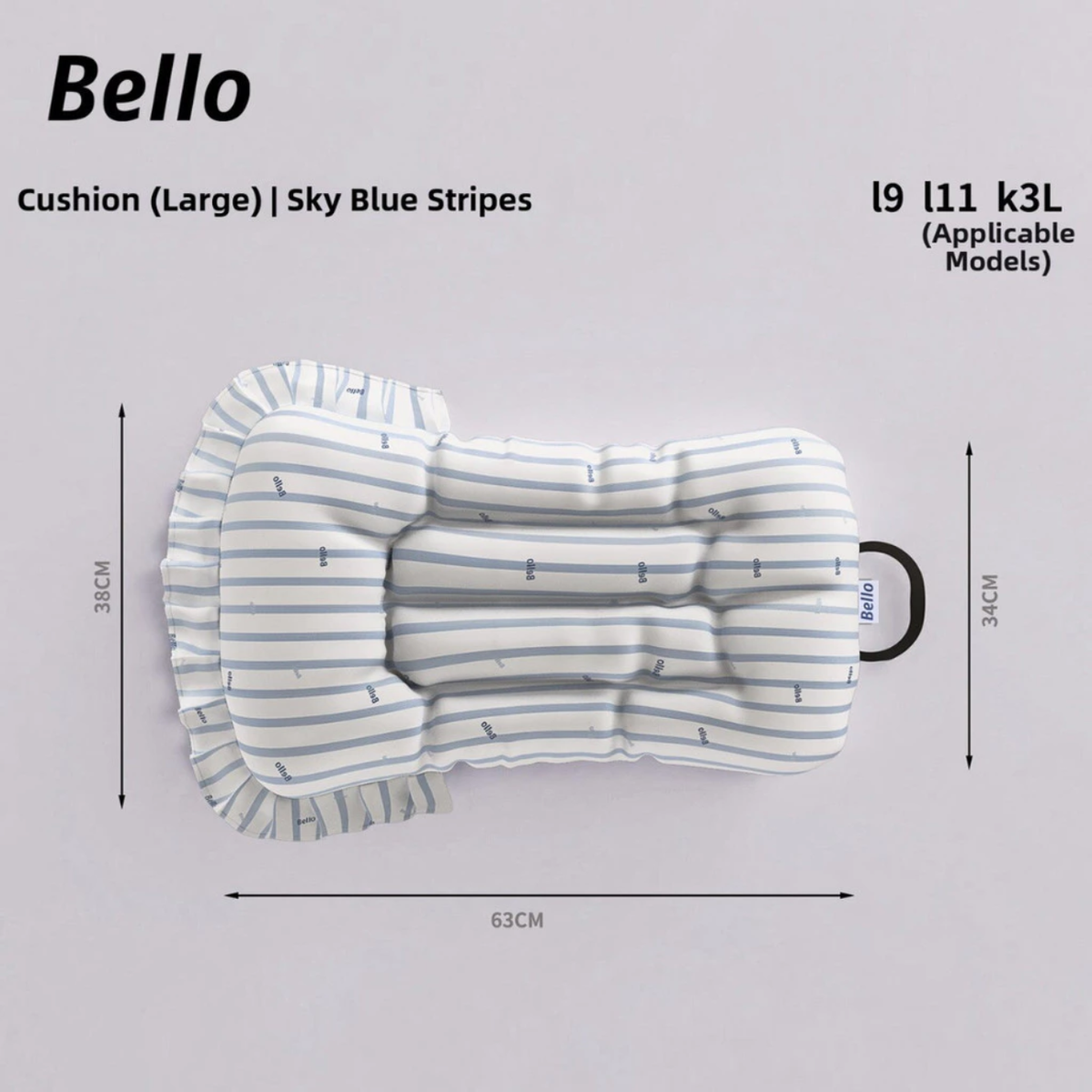 Bello Pet Stroller Comfort Mat and Front Cushion Accessories