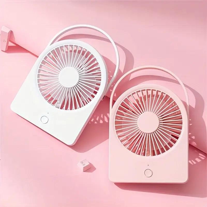 S194B USB Desk Fan Small Personal Fan 3 Speeds Wind Portable Quiet Can Be Hung Adjustment Table Fan for Better Cooling Home Office Car Indoor Outdoor White Personal Fan Wind for Home Room School Work office Travel Picnic Outdoor Indoor VMI Direct