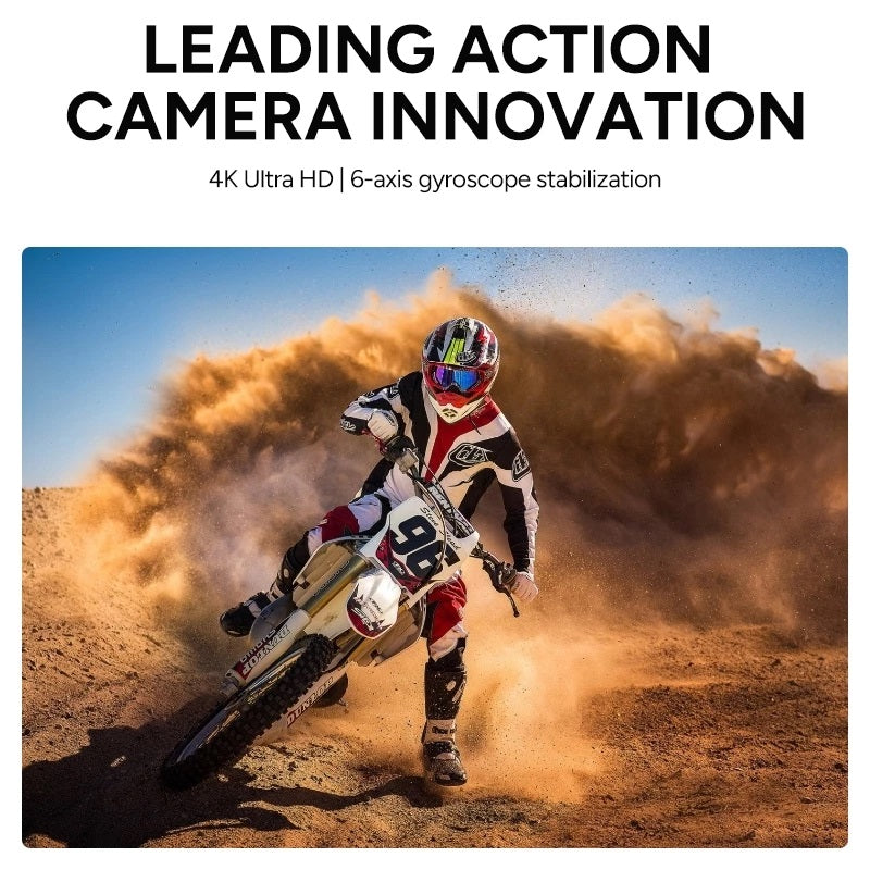 SJCAM C110 4K 30FPS Action Camera Waterproof Motorcycle Sports Outdoor Cycling Moto Vlog  Pocket Cam