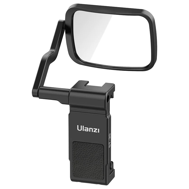 UlanzI ST-30 Phone Clip and Flip Mirror Kit with 360 Degree Rotation and Cold Shoe Mount Mirror VMI