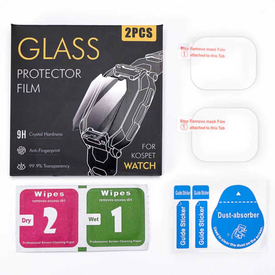 KOSPET Screen Protector 9H Tempered Glass Film Ultra-Clear Scratch-Resistant Shield VMI Direct