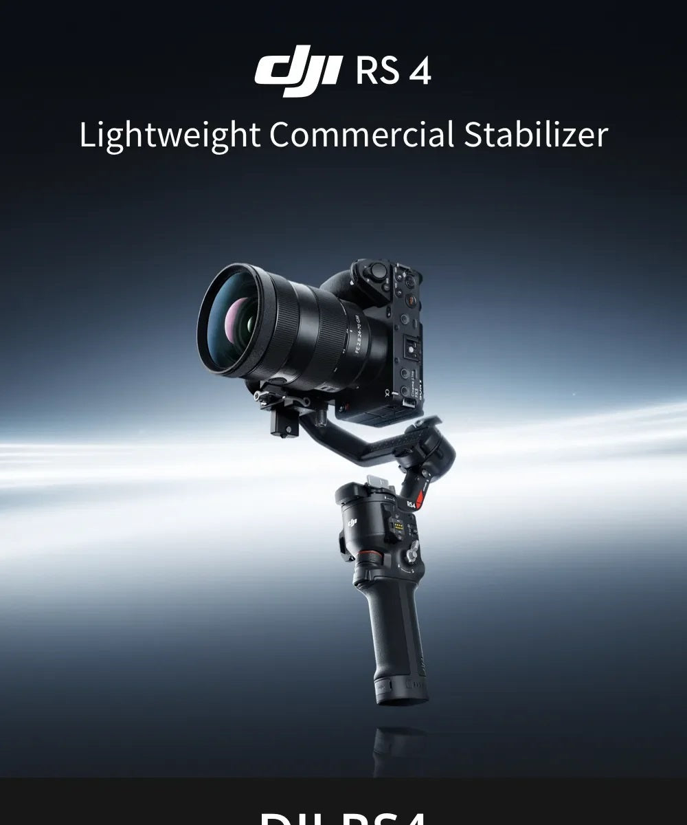 DJI RS 4 Gimbal Stabilizer 2nd-Gen Native Vertical Shooting Joystick Mode for DSLR and Mirrorless
