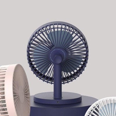 202 USB Charging Home Office Rechargeable USB Desktop Fan Built in Battery Three Speed 2000mAh Three Speed Mini Quiet Portable Rotation Oscillating Desk Table Fan