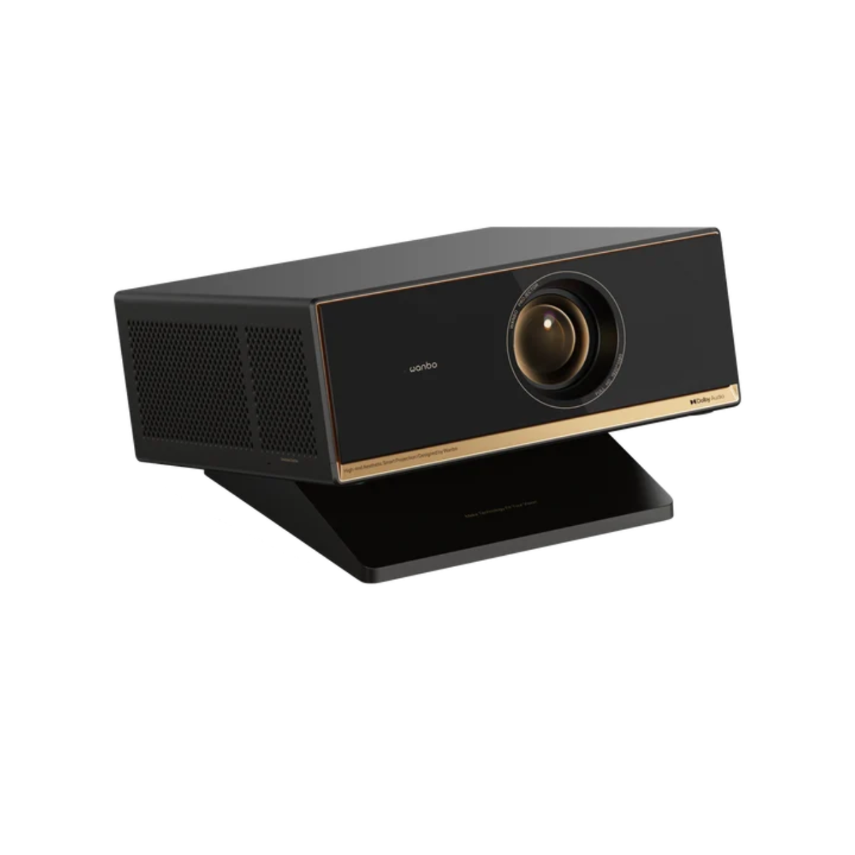 Wanbo X7 Pro Max Home Cinema Outdoor Projector Up to 300″ Display 1500 ANSI Lumens Native 1080P Google TV 14 MEMC Dolby Audio MT9660 + 2GB RAM + 32GB Storage ASA 3.0 Auto Setup Adjustable Stand Triple-Channel Cooling