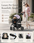 Bello SP02FD Detachable Portable Pet Stroller Dog Cat Cart Foldable Carrier Cage Trolley VMI Direct