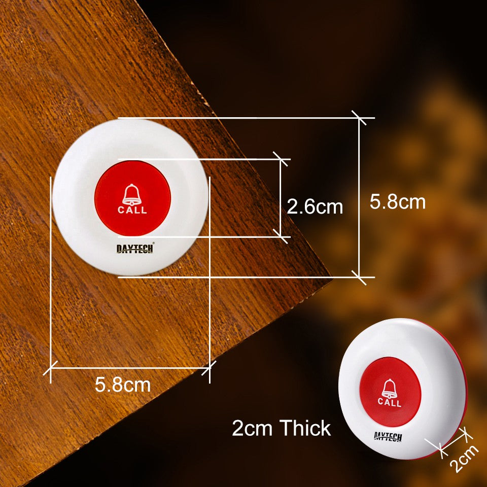 DAYTECH Wireless Call system Model E-P4 Waiter Call Bell Button Pager For Restaurant,Hospital