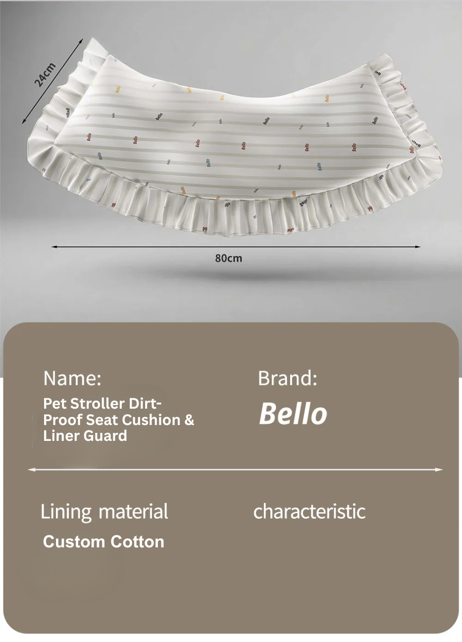 Bello Pet Stroller Comfort Mat and Front Cushion Accessories
