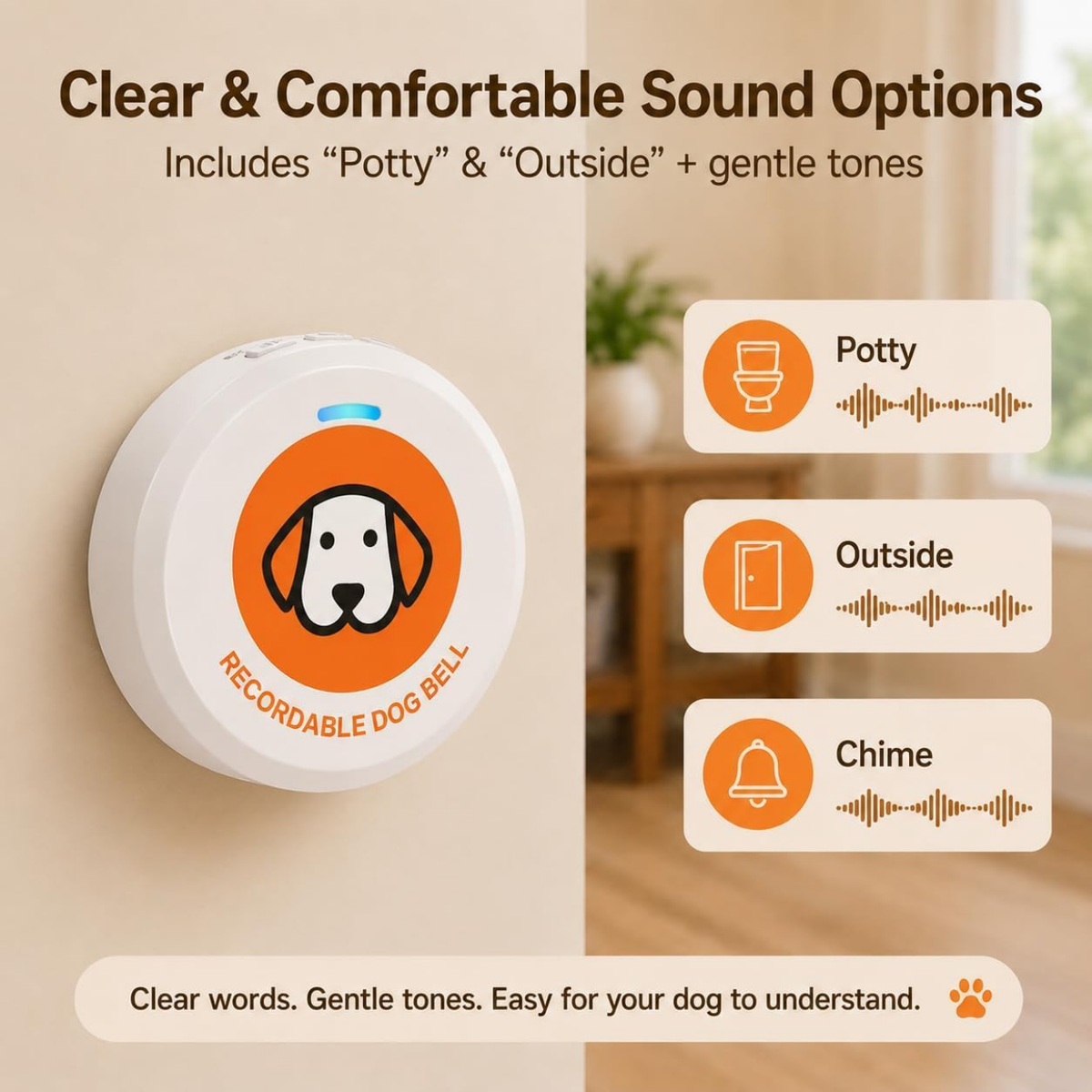 Daytech PB11 Recordable Dog Doorbell
