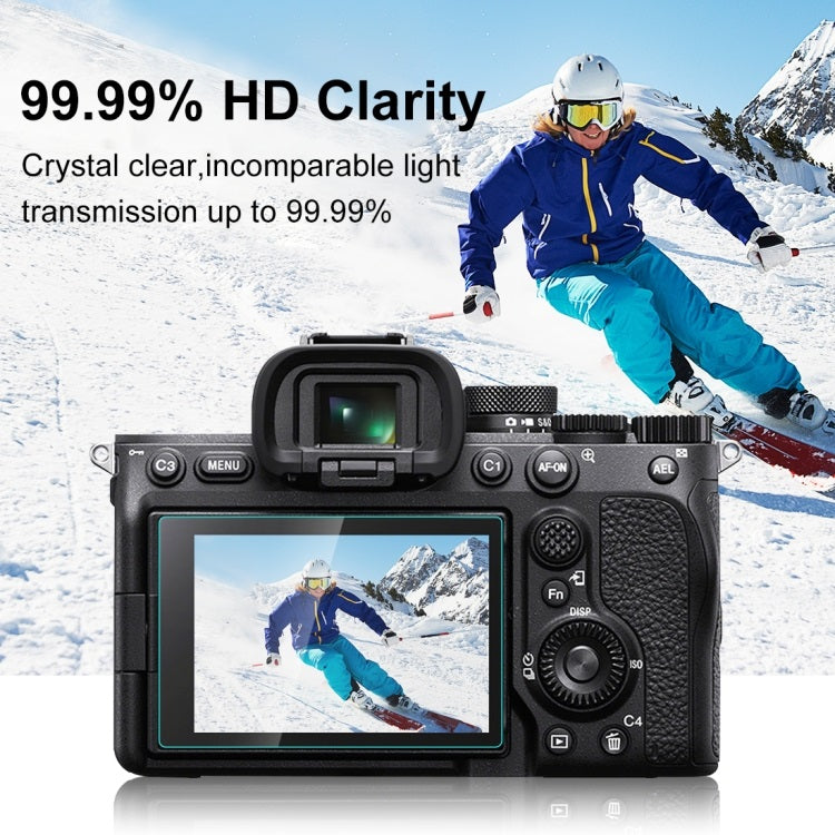 9H Tempered glass for mirrorless camera with 99.99% HD clarity for optimal light transmission