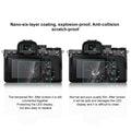 9H Tempered glass for mirrorless camera, featuring anti-collision and scratch-proof protection
