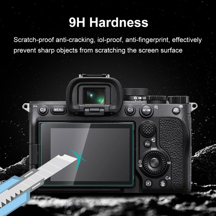 9H Tempered glass for mirrorless camera providing scratch-proof and anti-fingerprint protection