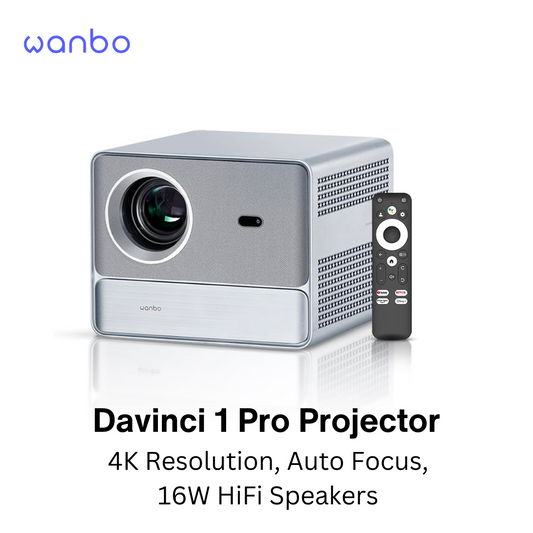 Wanbo Davinci 1 Pro Smart Projector ASA 3.0 Android 11 HD Google TV 4K 180 inch Home Theater Netflix