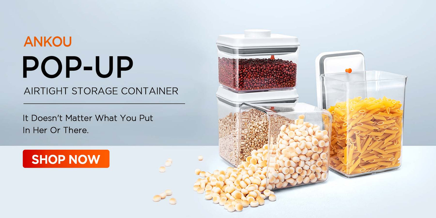 Ankou Food Storage Containers, Pop Airtight Food Storage