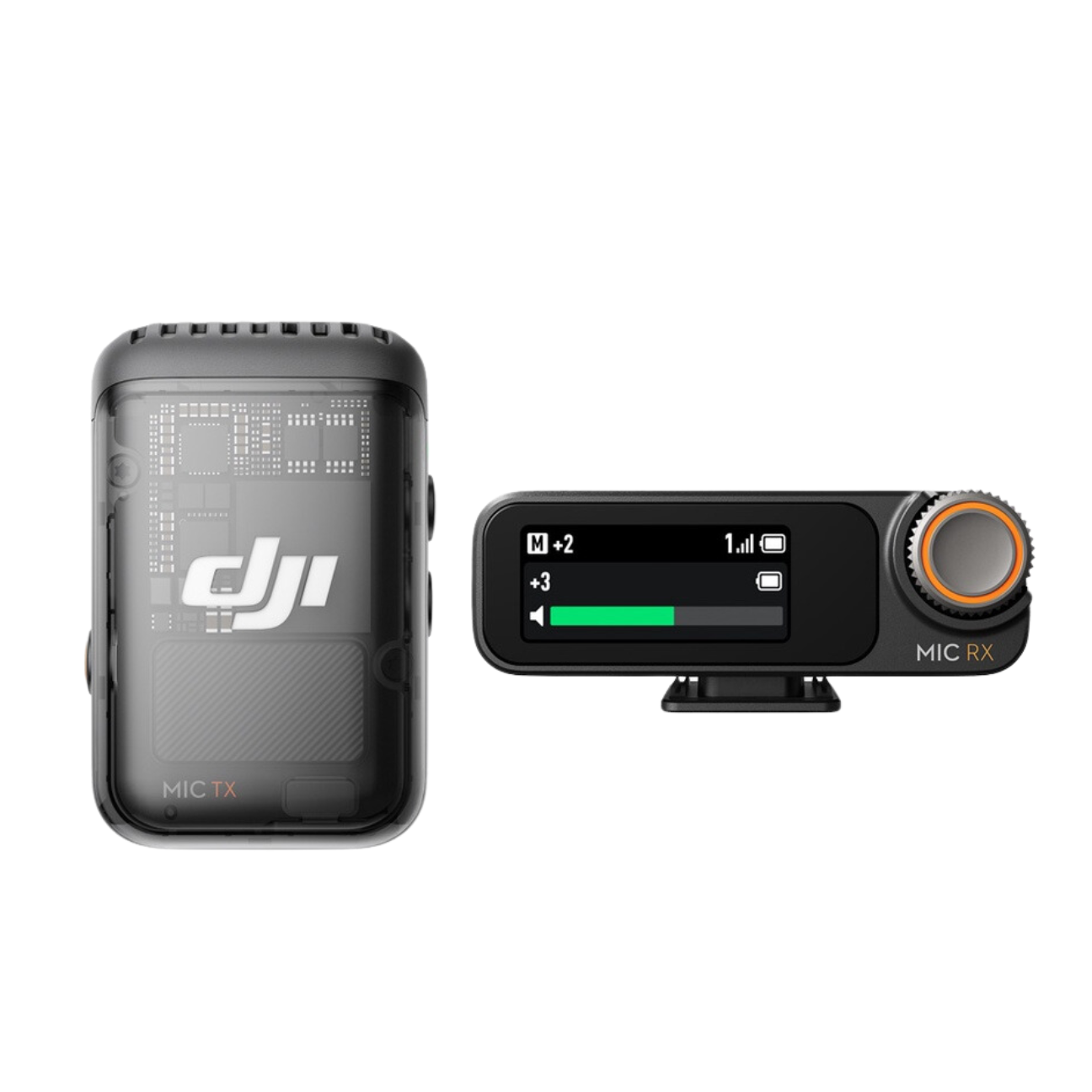 DJI Mic 2 2TX+1RX+Charging Case and 1TX +1 RX Wireless Microphone Pro Level Audio All In One Ready to Use