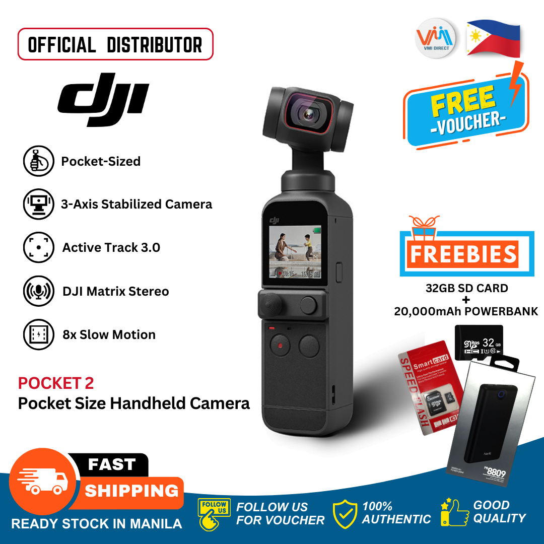 DJI Pocket 2 Creator Combo Handheld AI Gimbal 3 Axis Camera for Vlogging Action cam for streaming