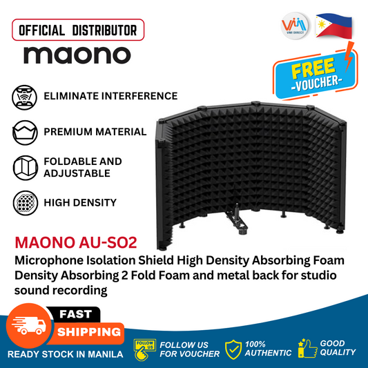 Maono AU S02 Isolation Shield Portable Vocal Booth.
