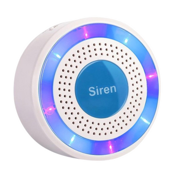Daytech JH006-US Wireless Siren Alarm Sensor Model JH006 433Mhz for TA01 TA03 TA04 WiFi GSM Alarm System Voice Prompt Quick Flash Strobe Built In Rechargeable Alarm Convenient and Efficient For Business House Store Shop Room Office - VMI Direct