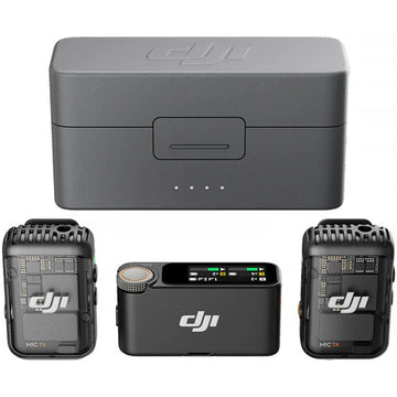 DJI Mic 2 (2 TX + 1 RX + Charging Case) (CE) Wireless Microphone Pro Level Audio