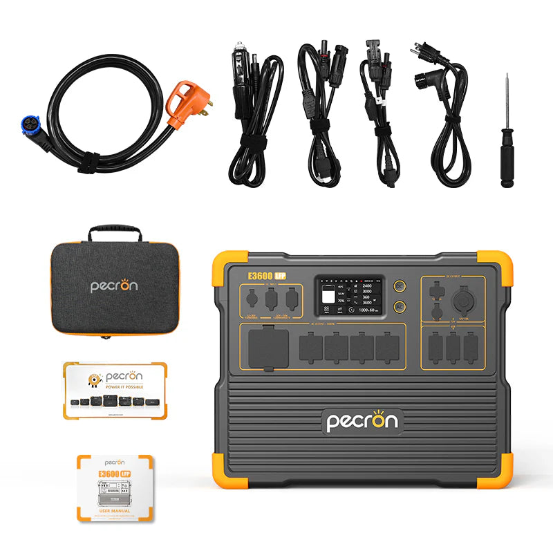 Pecron E3600LFP Portable Power Station up to 11264Wh LiFePO4 Battery