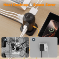 TESSAN TPS01AUS 14 in 1Tower  Power Strip 6FT 11AC 3USB Braided Extension Cord Universal Compatibility with USB-C Fast Charging cETLus Certified - VMI Direct