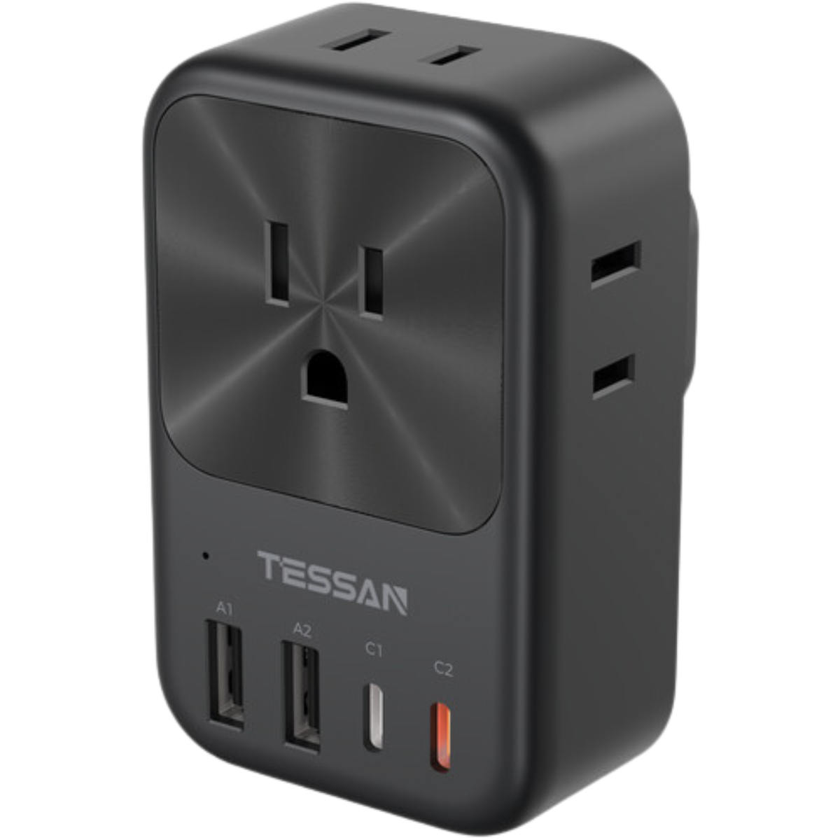TESSAN TA01AUS Original Universal Travel Adapter 20W USB-C Fast Charging Outlets Compact Portable Design - VMI