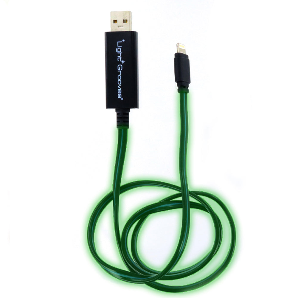 Lightgrooves Lightening USB Charging Cable LED Light Cable IOS Glowing Cable - VMI Direct