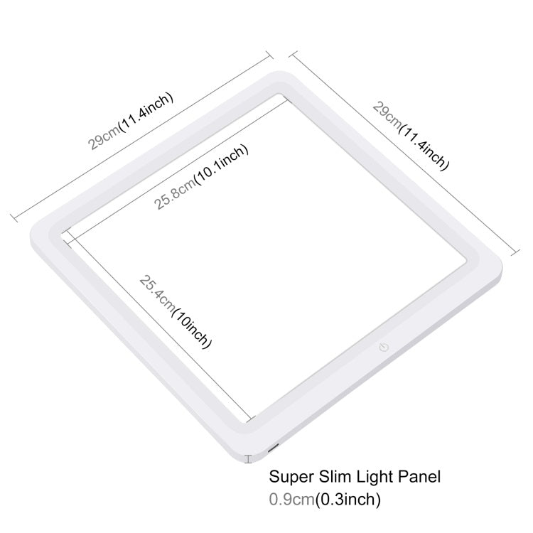 PULUZ LED PU5136 PU5131 PU5139 Photography Shadowless Bottom Light Lamp Panel Pad for 20cm 30cm 38cm Light box