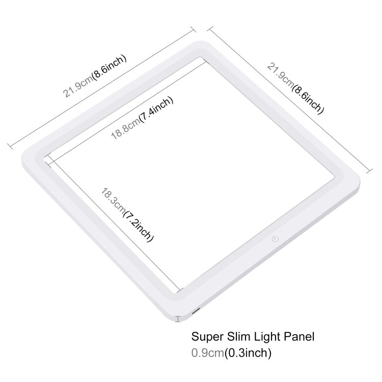 PULUZ LED PU5136 PU5131 PU5139 Photography Shadowless Bottom Light Lamp Panel Pad for 20cm 30cm 38cm Light box