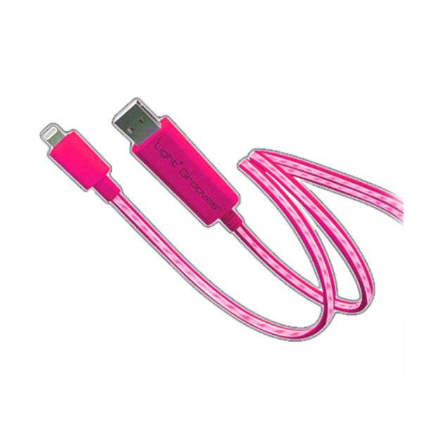 Lightgrooves Lightening USB Charging Cable LED Light Cable IOS Glowing Cable - VMI Direct