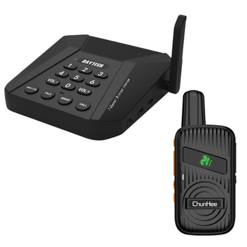 Daytech CI05 + WT22 Rechargeable Wireless Intercoms 21 Channel Walkie-Talkie  Long Range Wireless VMI