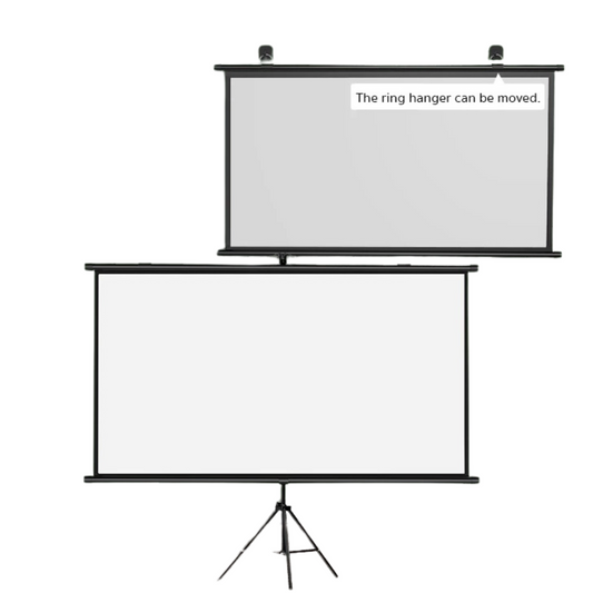 Wanbo 100 & 72 Projector Screen Portable Anti-Light Curtain 16:9 Foldable Movie Screen Eye Protect VMI