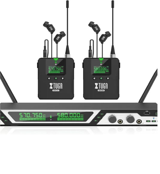 XTUGA SEM200 UHF Stereo Wireless In Ear Monitor System