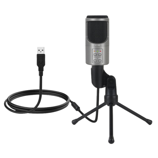 XTUGA U188  USB Condenser Microphone Desktop Computer Recording Microphone with Noise Reduction VMI