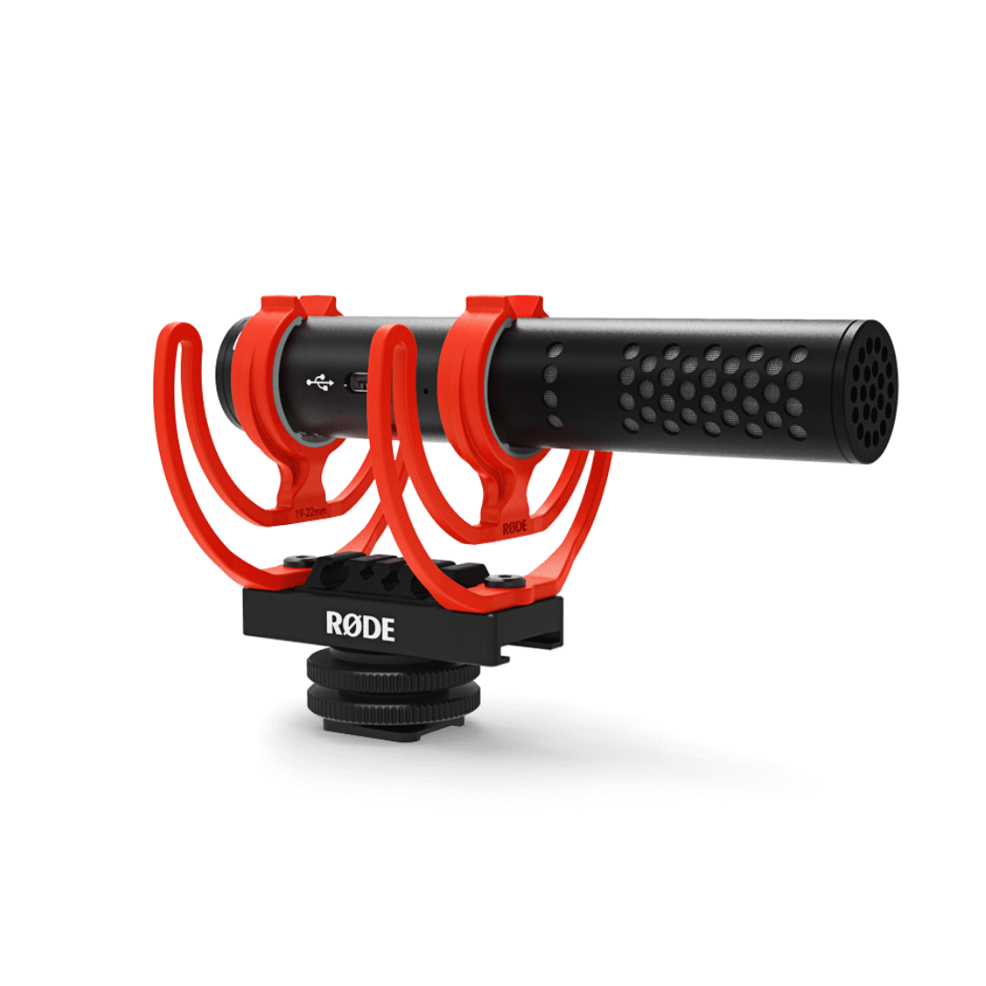 Rode VideoMic GO II Lightweight Highly Directional Ultra Compact On Camera Microphone Professional Quality Super Cardioid Polar Pattern Full Bodied Audio Shotgun Microphone 3.5mm TRS Connection HELIX™ Isolation Mount iPhone and Android Compatible - VMI