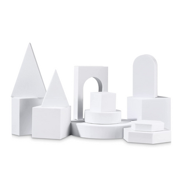 Foam Geometric Cube Photography Props for Jewelry, Cosmetics and Accessories Modeling and Decoration