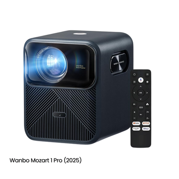 Wanbo Mozart 1 Pro 2025 Projector 1200 ANSI Google TV MEMC 20W Sound 1080P 4K ASA 3.0 VMI Direct