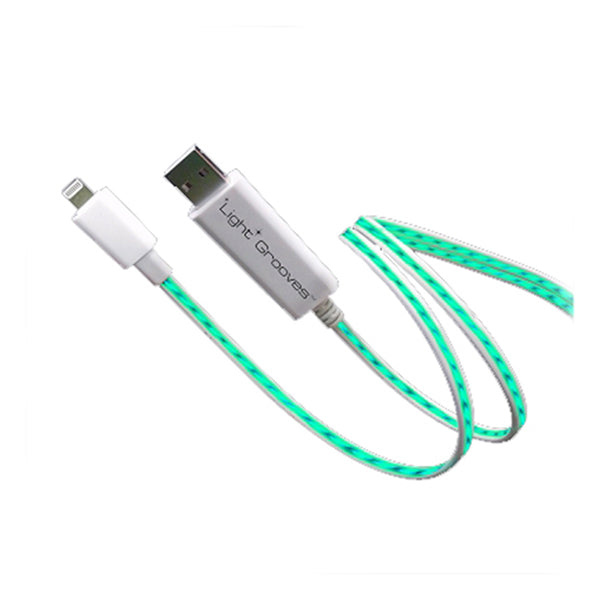 Lightgrooves Lightening USB Charging Cable LED Light Cable IOS Glowing Cable - VMI Direct