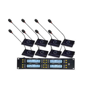 XTUGA YTH800 8 Channels UHF Wireless Microphone Noise Cancelling, Light-weight Conference Microphone
