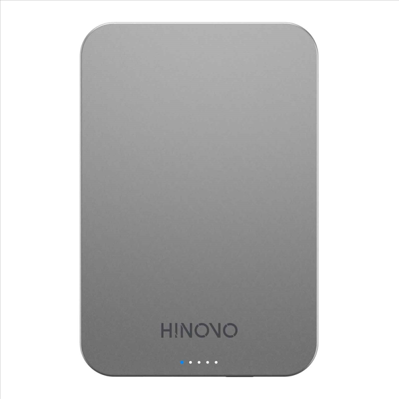 HINOVO MB1-5000/10000 Metal Portable Magnetic Wireless Powerbank Wireless Portable Charger 20W Wireless Phone Charger Powerbank Compatibility Air Pods iPhone 13/13 Pro/13 Pro Max/13 Mini iPhone 12/12 Pro/12 Pro Max/12 Mini Powerbank with magnetic case VMI