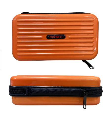 Hohem GC1 Hard Case Luggage Inspired Carrying Pouch with Strap Mini Trunk (Black/Orange) Gimbal hard case, Pouch for gimbal, Case bag for gimbal, Hard pouch for gimbal, Camera bags, Gimbal accessories