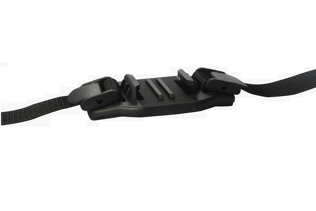 AEE Adjustable Vented Helmet Mount with durable straps for secure fitting on helmets