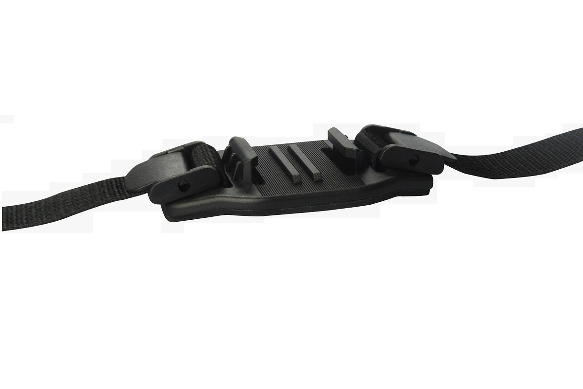 AEE Adjustable Vented Helmet Mount with durable straps for secure fitting on helmets