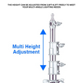 2.8m Photography Light Stand Stainless Steel With Air Cushion Aluminum Camera Adjustable Light Stand