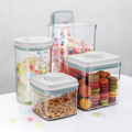 Set of VMIDirect airtight milk powder storage container for snacks, candies, and macarons, with clear lids