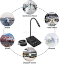 Anti-Interference Window Microphone with flexible gooseneck for conference rooms and professional environments