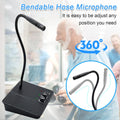 Anti-Interference Window Microphone with bendable hose and adjustable 360 degree positioning
