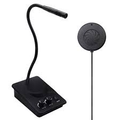 Anti-Interference Window Microphone with flexible gooseneck and control base for clear audio