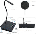 Anti-Interference Window Microphone with flexible gooseneck, speaker, volume controls, and recording switch